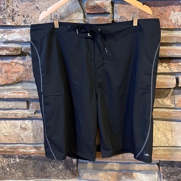 O'Neill Hyperfreak Black HyperDry Board Shorts - Picture 1 of 7